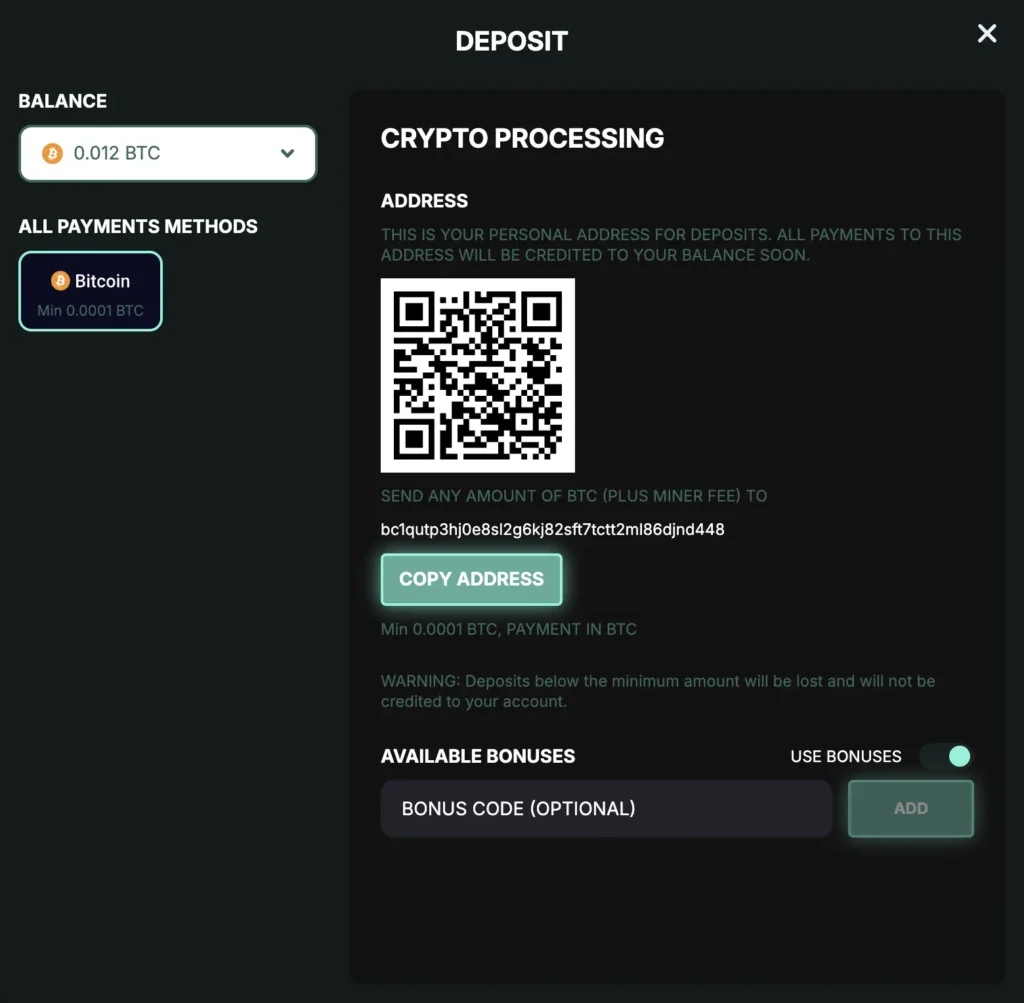 Kirgo Casino Payment Methods